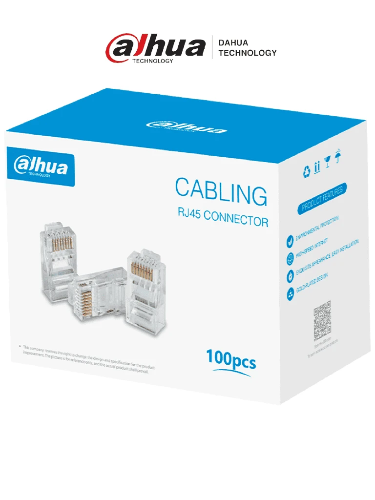 CONECTOR RJ45 CAT 6 X 100U DAHUA