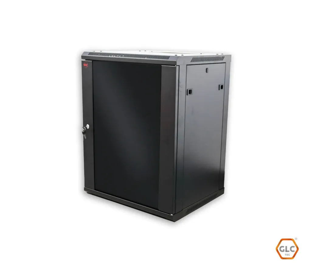 RACK 19'' 15U 450 MM GLC ECO MURAL (GLC-ECOMURAL-15U450) NEGRO