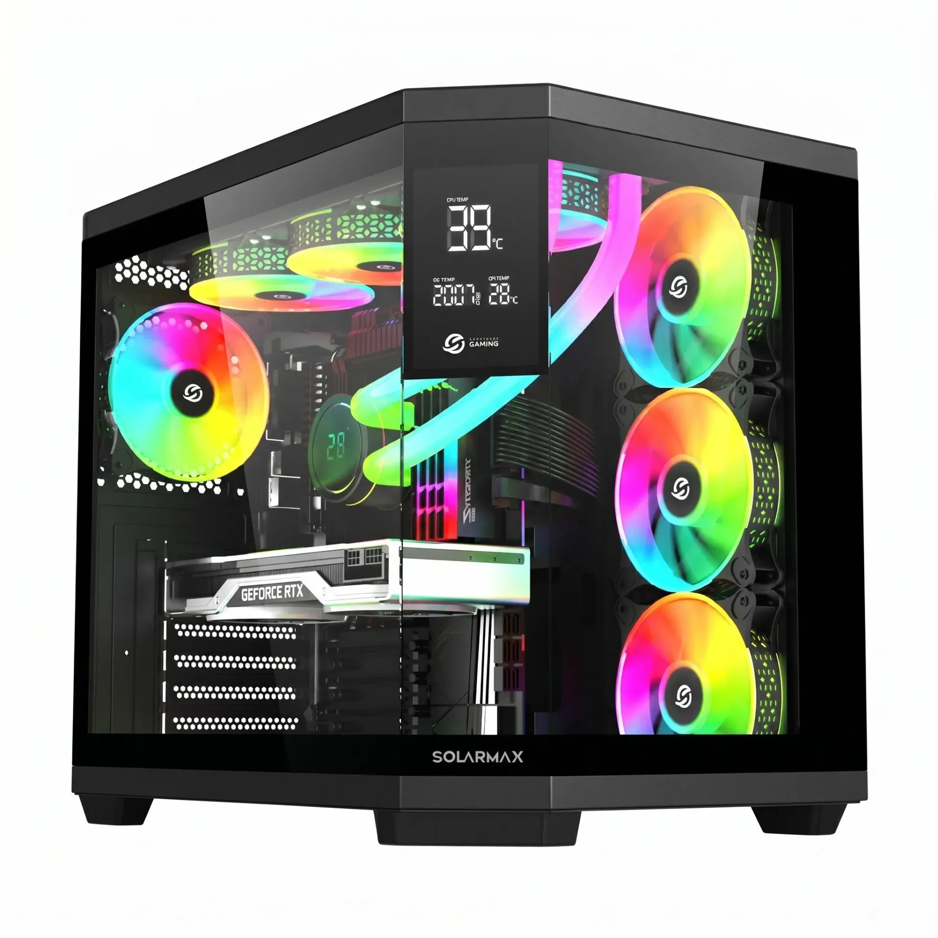 GABINETE SOLARMAX GAMING CASE SIN FUENTE (CM-B950S)