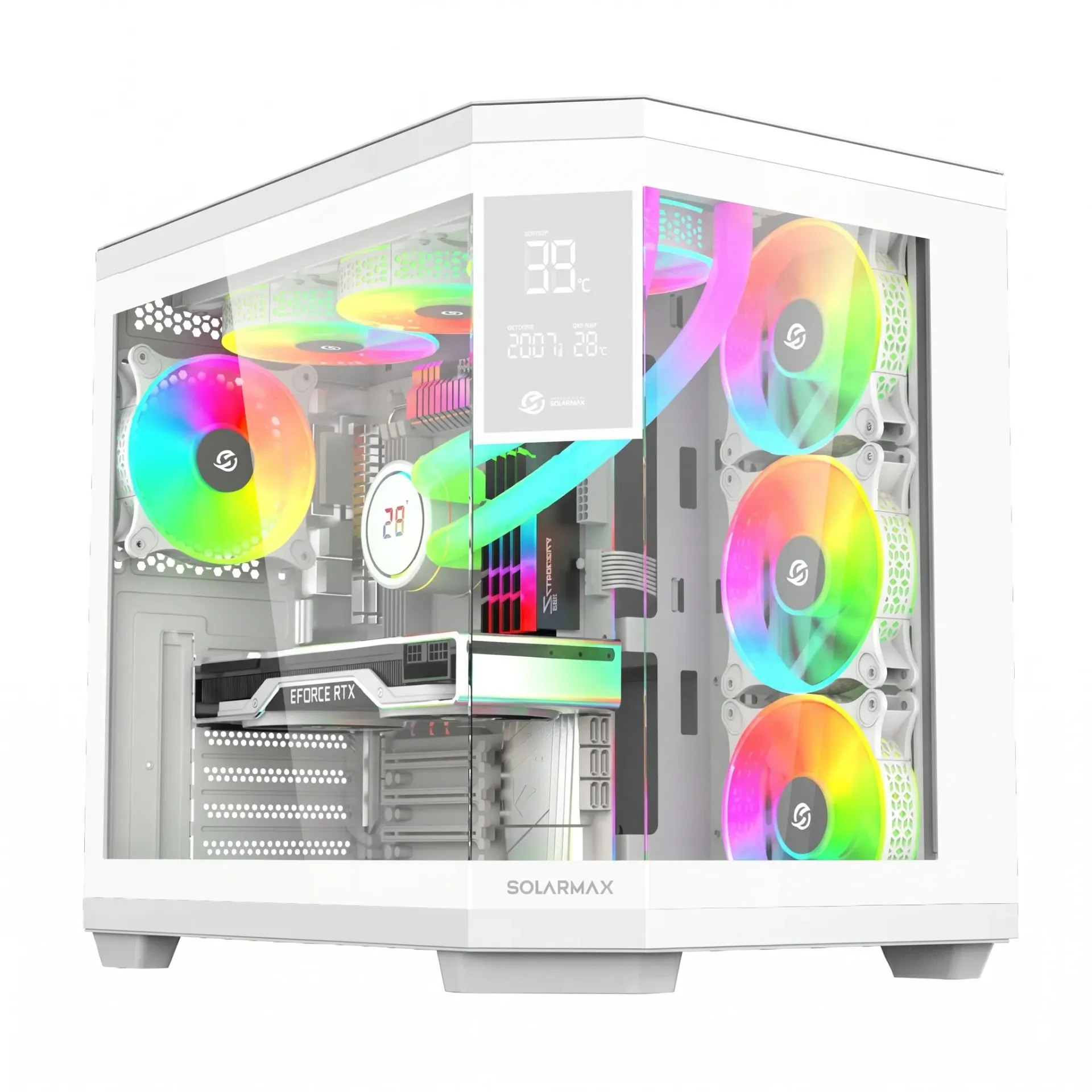 GABINETE SOLARMAX GAMING CASE SIN FUENTE (CM-W950S)