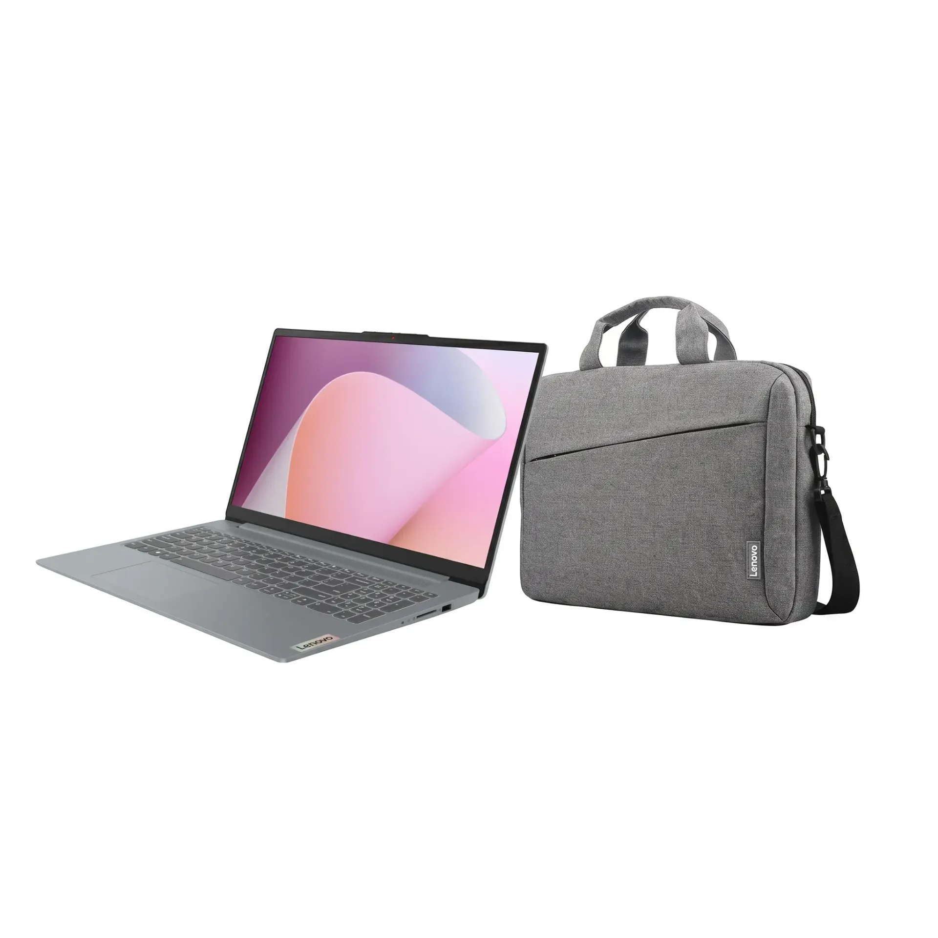 NOTEBOOK LENOVO IDEAPAD SLIM 3 15AMN8 / AMD RYZEN 5 7520U / 8 GB DDR5 / SSD 512 GB / 15.6" FULL HD TN /  WINDOWS 11 HOME / MALENTÍN DE REGALO